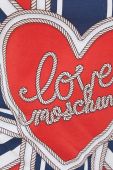 Бавовняна сукня Love Moschino mini пряма колір блакитний (3320331)