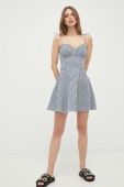 Сукня Guess колір синій mini розкльошена (3036454)