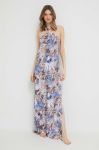 Сукня Guess maxi пряма колір блакитний (3210907)