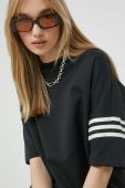 Сукня adidas Originals колір чорний mini oversize