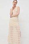 Сукня Guess колір бежевий maxi пряма