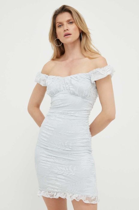 Сукня Guess mini облягаюча колір блакитний (3210990)