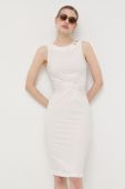 Сукня Guess колір бежевий midi облягаюча (3188542)
