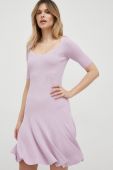 Сукня Guess колір фіолетовий mini розкльошена (3082748)