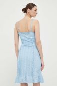 Сукня Guess mini розкльошена колір блакитний (3241839)