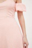 Сукня Guess колір рожевий mini розкльошена (3117608)