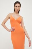 Сукня Guess колір помаранчевий maxi пряма (3181708)