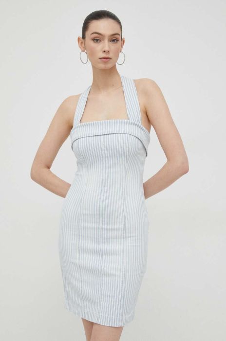 Сукня Guess mini облягаюча колір блакитний (3104335)