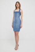 Джинсова сукня Guess mini облягаюча колір блакитний (3082800)
