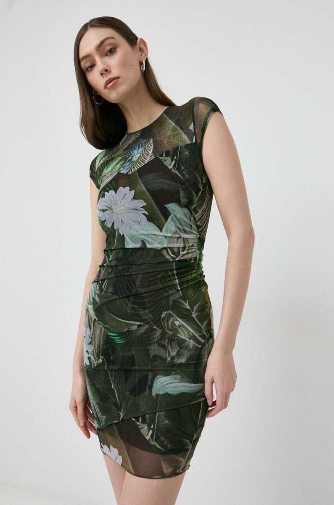 Сукня Guess колір зелений mini облягаюча (3031712) фото 4