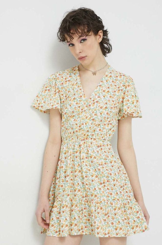Сукня Billabong колір жовтий mini розкльошена (3071290) фото 3