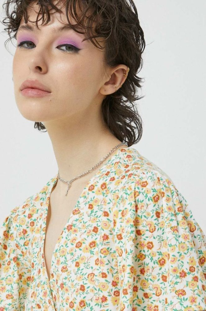 Сукня Billabong колір жовтий mini розкльошена (3071290) фото 4