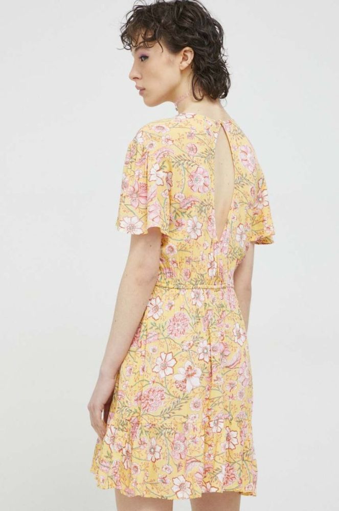 Сукня Billabong колір жовтий mini розкльошена (3071291) фото 3