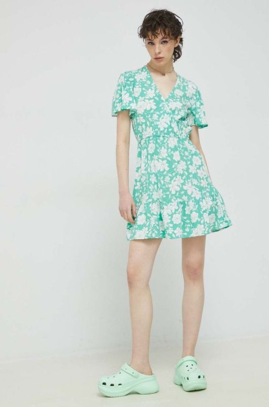 Сукня Billabong колір зелений mini розкльошена (3071295)