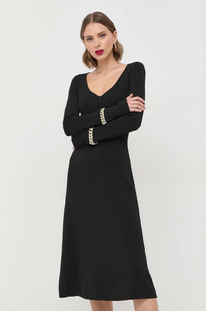 Сукня Patrizia Pepe колір чорний mini розкльошена (2856814)