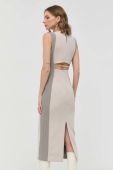 Сукня Patrizia Pepe колір бежевий maxi облягаюча (2955404)