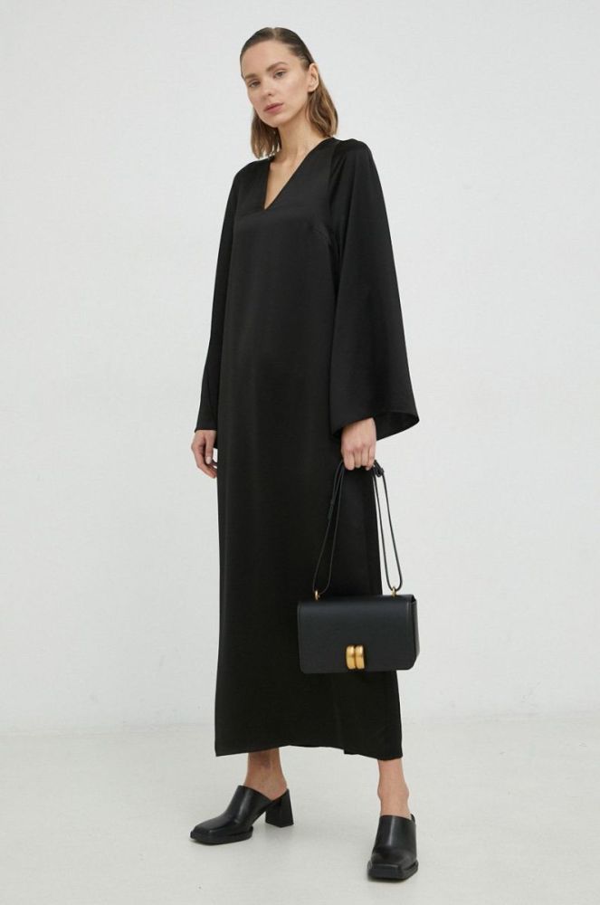 Сукня By Malene Birger Brynn колір чорний maxi пряма фото 2