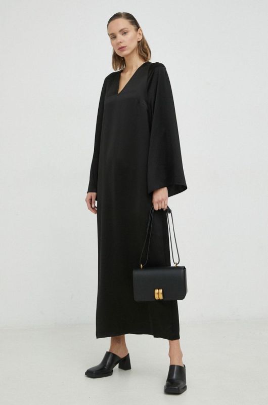 Сукня By Malene Birger Brynn колір чорний maxi пряма фото 2