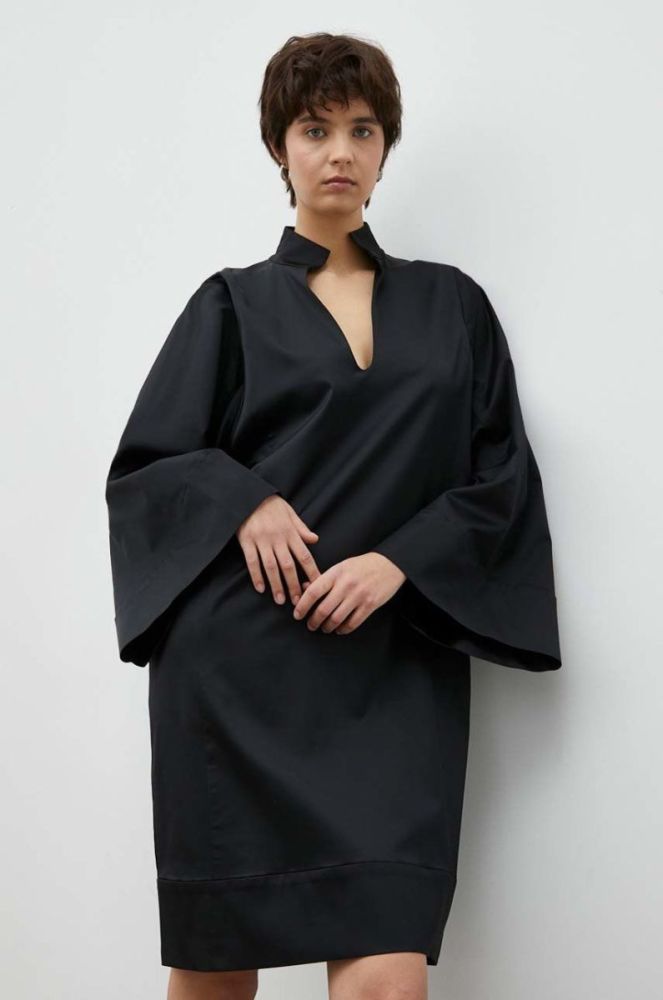 Вовняна сукня By Malene Birger колір чорний mini oversize фото 3