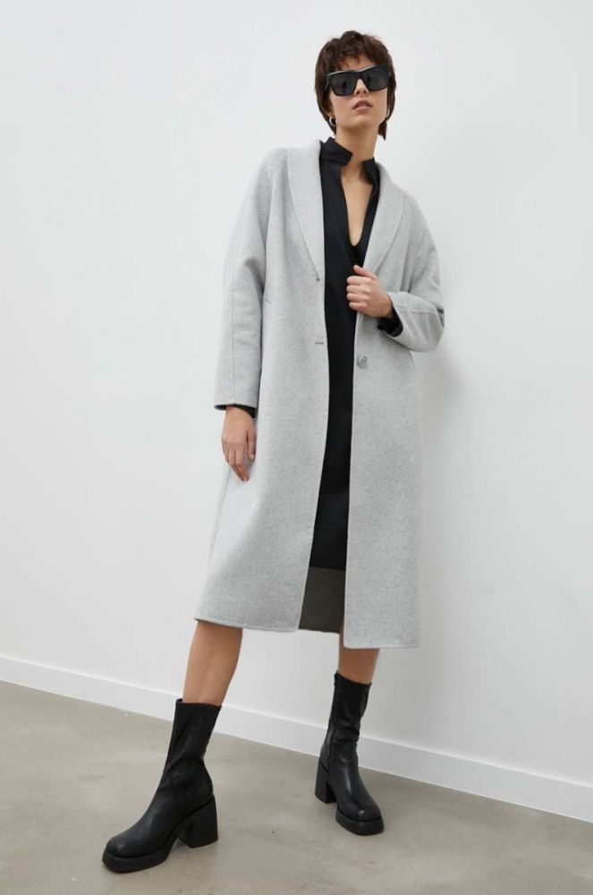 Вовняна сукня By Malene Birger колір чорний mini oversize фото 5