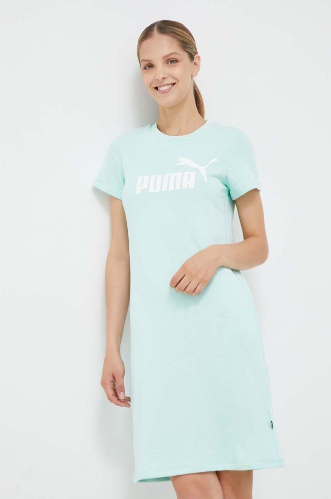 Сукня Puma колір зелений mini пряма