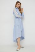 Сукня Twinset midi oversize колір блакитний