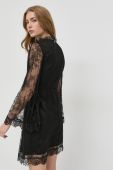 Сукня Twinset колір чорний mini розкльошена (2915276)