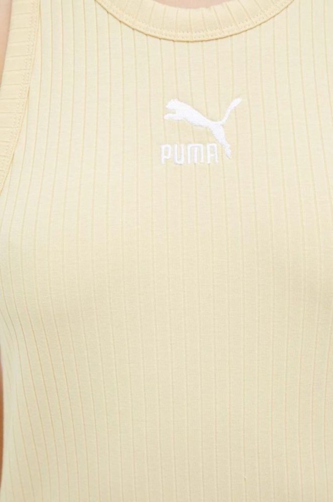 Сукня Puma колір жовтий mini облягаюча фото 6
