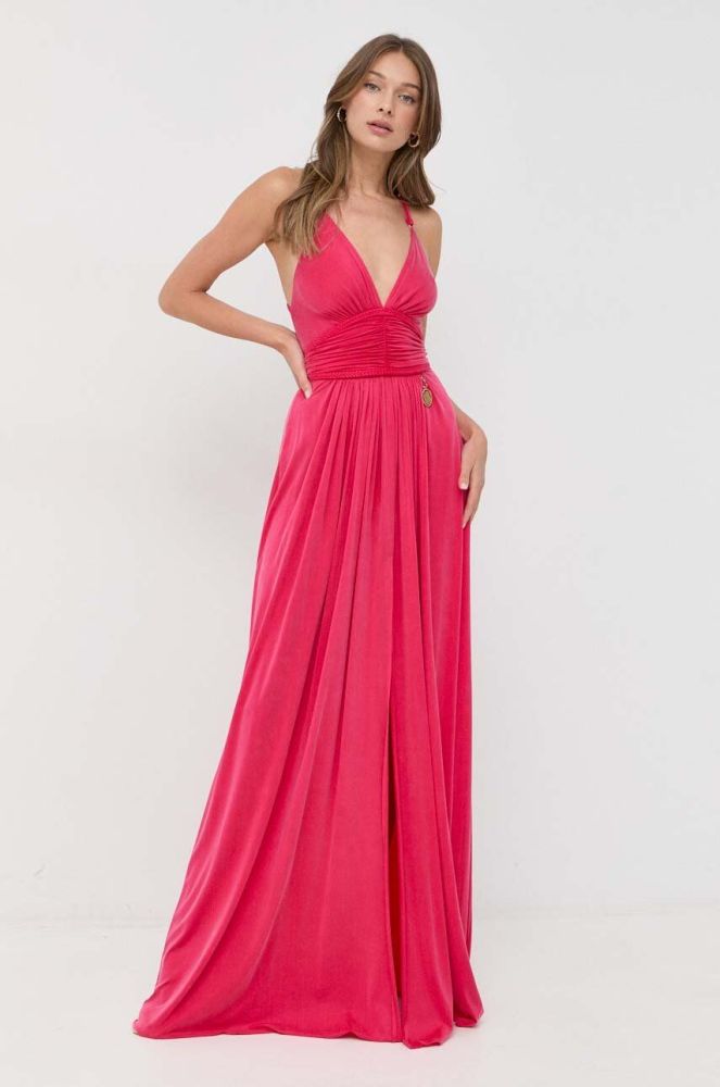 Сукня Elisabetta Franchi колір рожевий maxi розкльошена (3058507)