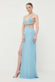 Сукня Elisabetta Franchi maxi облягаюча колір блакитний