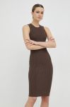 Сукня Elisabetta Franchi колір коричневий mini облягаюча (2909609) Сукня Elisabetta Franchi колір коричневий mini облягаюча (2909609)