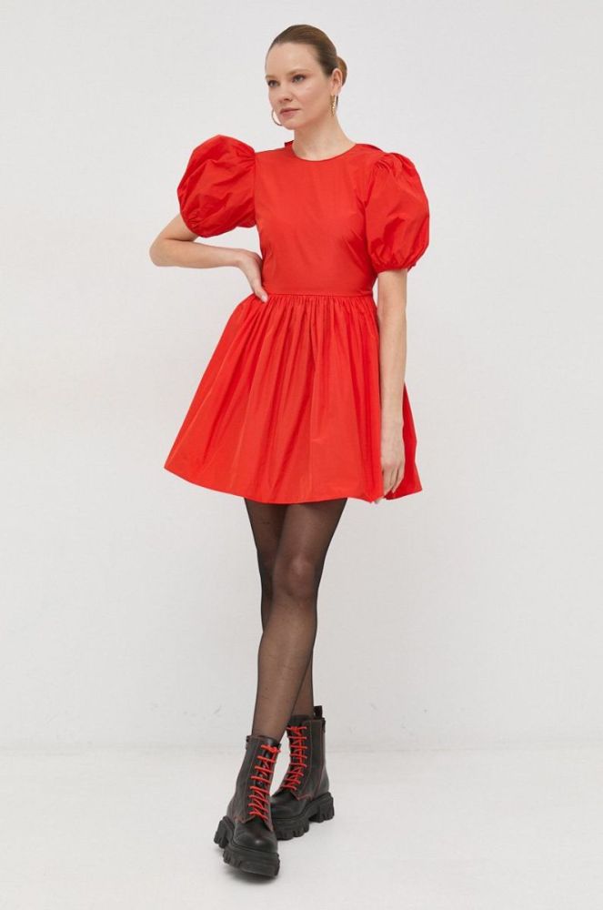 Сукня Red Valentino колір помаранчевий mini розкльошена фото 2