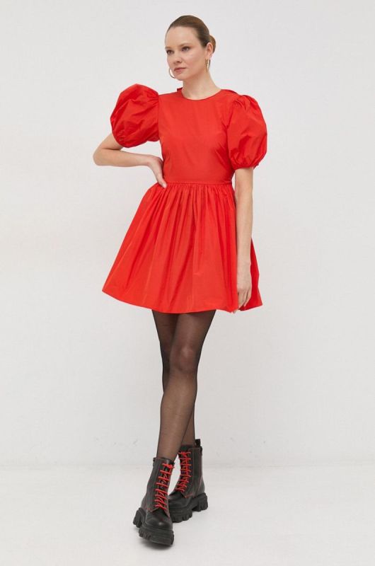 Сукня Red Valentino колір помаранчевий mini розкльошена фото 2