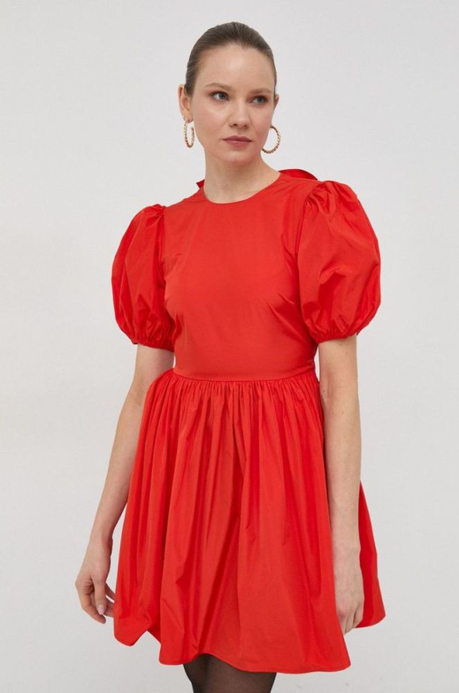 Сукня Red Valentino колір помаранчевий mini розкльошена фото 4
