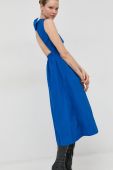 Сукня Red Valentino midi розкльошена колір блакитний