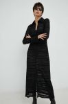 Сукня R?sum? колір чорний maxi облягаюча (2906407)