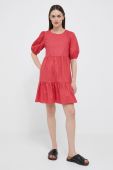 Бавовняна сукня Pepe Jeans Bella колір червоний mini розкльошена