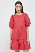 Бавовняна сукня Pepe Jeans Bella колір червоний mini розкльошена