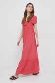Сукня Pepe Jeans Bernardette колір червоний maxi розкльошена