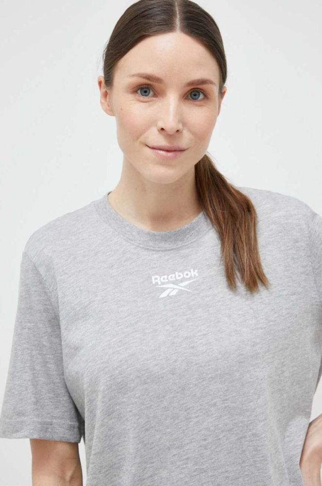 Сукня Reebok колір сірий mini oversize фото 4