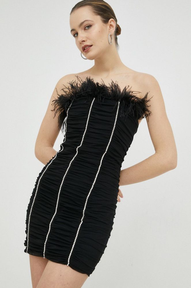 Сукня Patrizia Pepe колір чорний mini облягаюча (2906431)