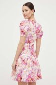 Бавовняна сукня Liu Jo колір рожевий mini розкльошена