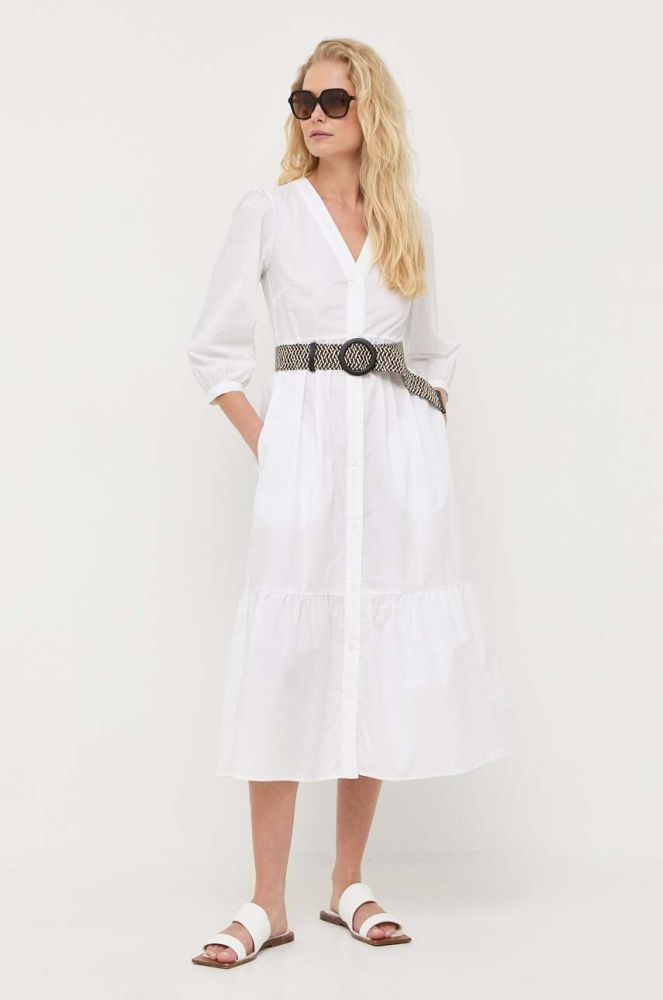 Сукня Liu Jo колір білий maxi розкльошена (3214320)