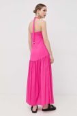 Сукня Liu Jo колір рожевий maxi розкльошена