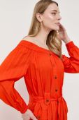 Сукня Twinset колір помаранчевий midi розкльошена (3245339)