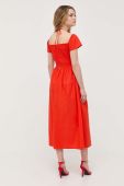 Сукня Twinset колір помаранчевий midi розкльошена (3213371)