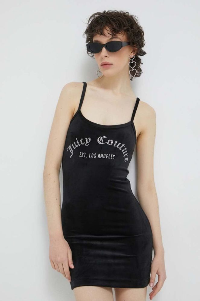 Сукня Juicy Couture Arched колір чорний mini облягаюча фото 4