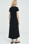Бавовняна сукня Drykorn колір чорний maxi розкльошена