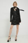 Сукня Rotate колір чорний mini пряма (2917508)