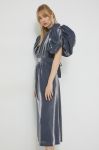 Сукня Rotate maxi розкльошена колір блакитний (2917536) Сукня Rotate maxi розкльошена колір блакитний (2917536)